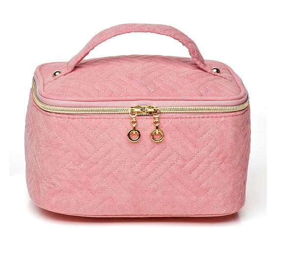 Pochette Trucchi PREMYO Rosa - Astuccio Makeup Donna Per Borsa E Scuola 22x13.5cm - Foto 9