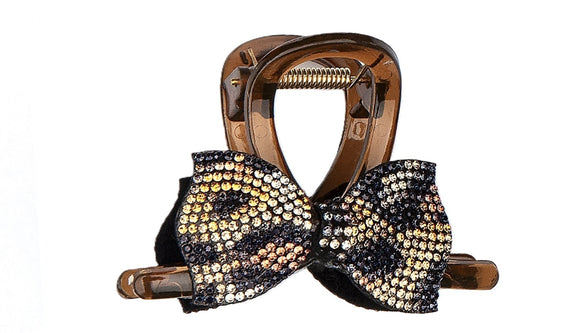 Pinza con Fiocco di Strass Maculato