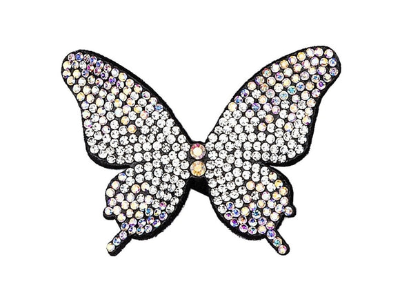 Fermaglio per capelli da donna con stelo decorato con strass di perle, mezzo fermaglio francese - Italia Fermaglio per capelli da donna con stelo decorato con strass di perle, mezzo fermaglio francese - Italia