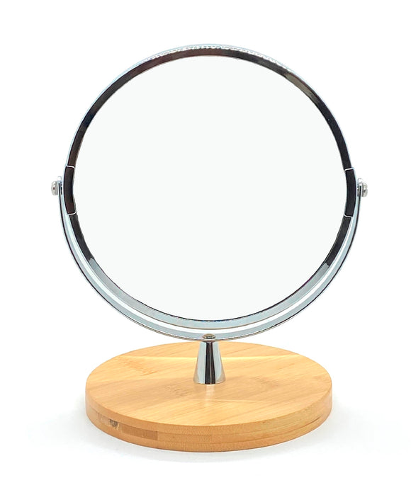 Specchio da Trucco con Base in Bambù  Specchio Trucco da Tavolo – Défilé  Shop